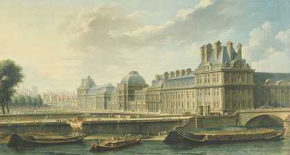 “杜伊勒里宫，从Orsay码头看尼古拉斯·让-巴蒂斯特·拉古内