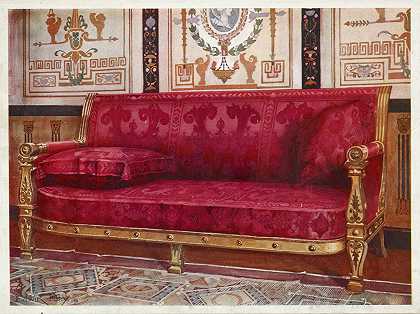 埃德温·弗利（Edwin Foley）的《里昂玫瑰锦雕刻镀金沙发》