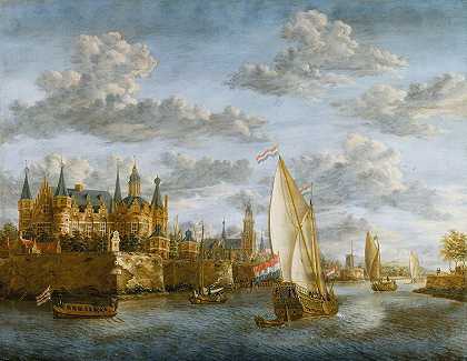 雅各布斯·斯托克的《荷兰河畔城堡》