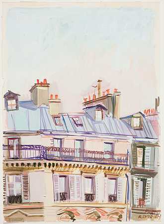 “巴黎。卡林·卢茨的带阳台的房子