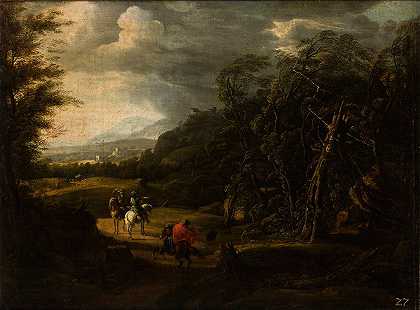 威廉·冯·贝梅尔的《风景与骑士》
