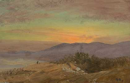 弗雷德里克·埃德温·丘奇的《哈德逊山谷，日落》