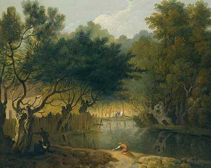 理查德·威尔逊的《伦敦圣詹姆斯公园风景》