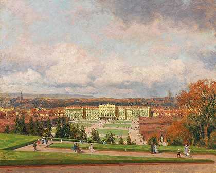 海因里希·托梅克的《施伦布伦宫景色》