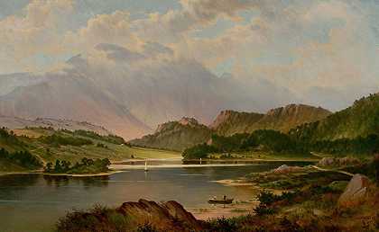 弗雷德里克·德博格·理查兹的《苏格兰阿克雷湖上的本威治》