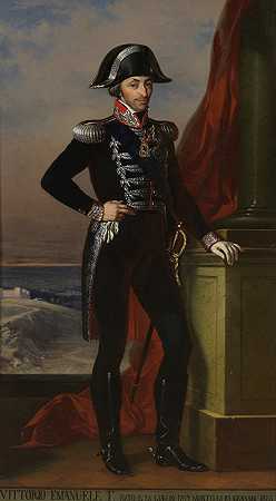 托马索·洛伦佐的《维托里奥·伊曼努埃莱一世肖像》
