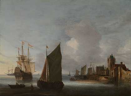 亨德里克·范·安托尼森（Hendrick van Anthonissen）的《Zierikzee附近的船只，背景是Zuidhavenpoort》
