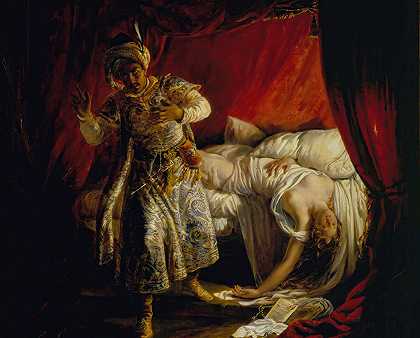 亚历山大·玛丽·科林的《奥赛罗与苔丝狄蒙娜》