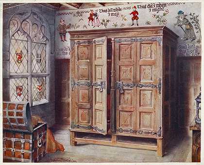 “橡树出版社，陌生人”霍尔，诺维奇。壁画，西斯托，约1550年，埃德温·弗利