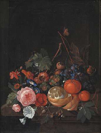 Jan Davidsz de Heem的《花与果》