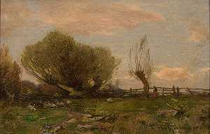 罗曼·卡齐米日·科恰诺夫斯基《柳树风景》