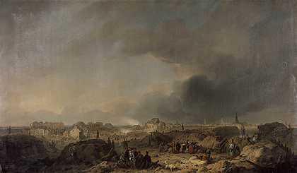 “1832年费迪南德·德·布雷克尔轰炸后的安特卫普城堡