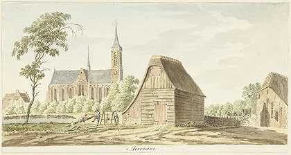 Hendrik Tavenier的《Hoornaar村的景色》