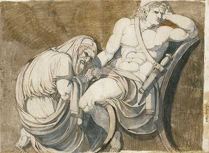 亨利·福塞利的《普里亚姆国王乞求阿基里斯夺取赫克托的尸体》