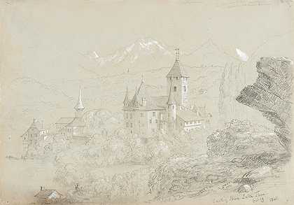 托马斯·科尔的《斯皮尔斯城堡，图恩湖》