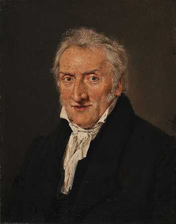 C.A.詹森的《花画家C.D.Fritzsch肖像》