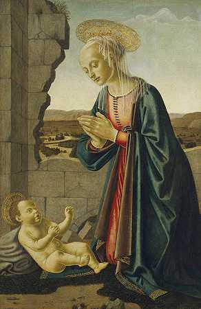 弗朗西斯科·波蒂西尼的《麦当娜崇拜基督的孩子》