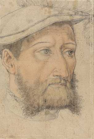 海因里希·奥尔德格勒弗的《戴贝雷帽的胡子男子肖像》