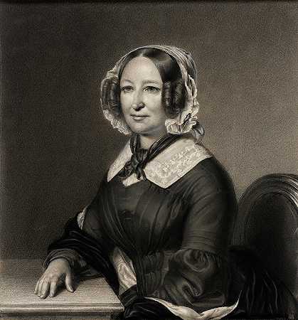 “Paul Bürde的《Geheimräthinin Karsten夫人的肖像》