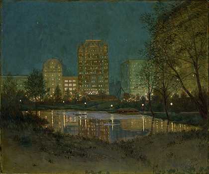 威廉·安德森·科芬的《中央公园和广场》