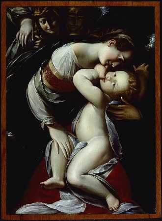 Giulio Cesare Procaccini的《童贞与天使》