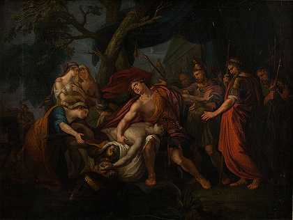 《阿基里斯哀悼帕特罗克洛斯之死》作者：汉密尔顿·加文