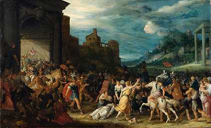 阿德里安·范·斯塔尔贝姆的《Horatii走进罗马》