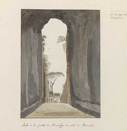 亚伯拉罕·路易斯·鲁道夫·杜克罗斯（Abraham Louis Rodolphe Ducros）《从波佐利海岸的那不勒斯洞穴（Crypta Neapolitana cave）（或Grotta di Posillipo）出口》