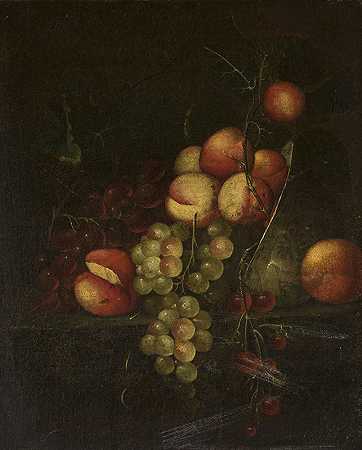 《静物——苹果和葡萄》（Cornelis de Heem）