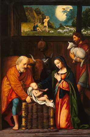 贝尔纳迪诺·路易尼的《对基督孩子的崇拜和对牧羊人的告诫》