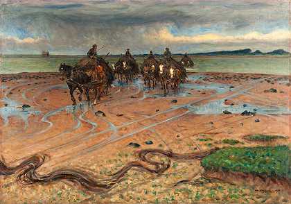 尼尔斯·克鲁格（Nils Kreuger）的《海草卡特斯，哈兰德海岸》