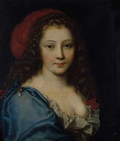 “假定肖像画Armande Béjart（约1640-1700），演员尼古拉斯·米格纳德（Nicolas Mignard）