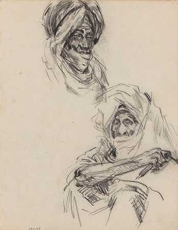 詹姆斯·恩索的《两个阿拉伯人》