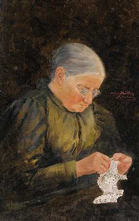 汉斯·甘特纳的《艺术家母亲肖像》