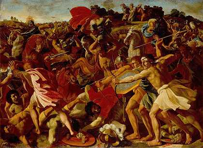尼古拉斯·普桑的《约书亚战胜亚玛力人》