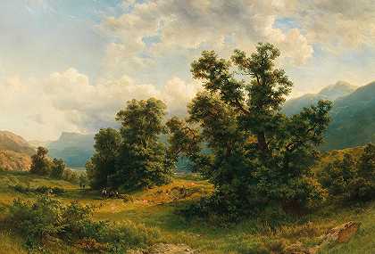 古斯塔夫·玛丽亚·杰格尔（Gustav Maria Jäger）拍摄的南蒂罗尔州阿迪奇山谷的图片
