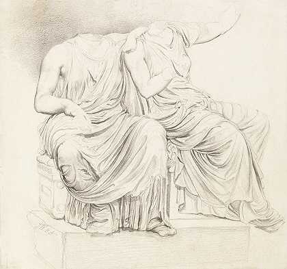 詹姆斯·沃德的《两尊无头古典雕像研究》