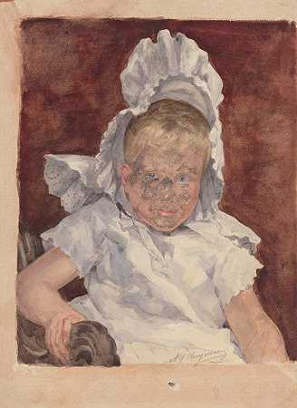 阿尔弗雷德·克吕塞纳尔的《儿童肖像》