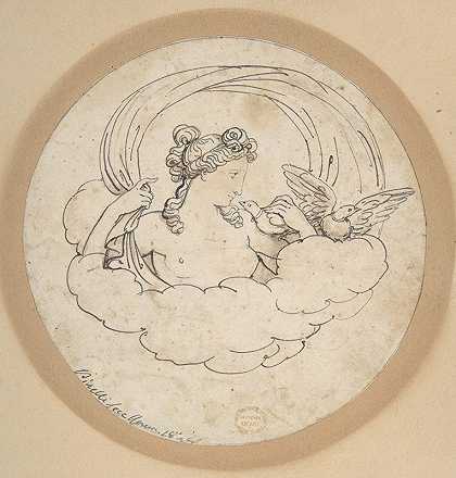 巴托洛梅奥·皮内利的《维纳斯与鸽子》