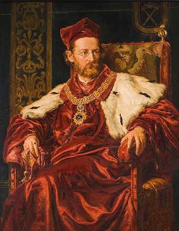 Jan Matejko的Józef Szujski肖像