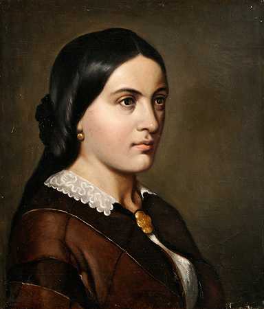 奥古斯塔·博格的《女士肖像》