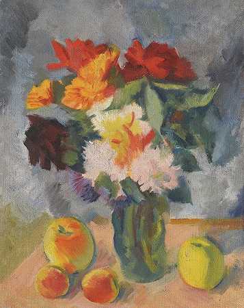 尼古拉·安德烈耶维奇·蒂尔萨的《花与苹果》