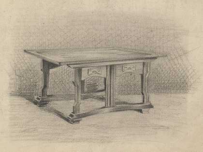 Carel Adolph Lion Cachet设计的桌子