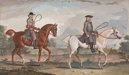 “乔治·蒙塔古，第一代哈利法克斯伯爵，在他的白猎手，铁城，与他的新郎在正义，一个栗子在1721年被詹姆斯·西摩封印