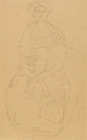 古斯塔夫·克里姆特的《尤金妮亚（Mäda）普里马维西肖像》