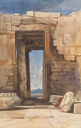 威廉·詹姆斯·穆勒《雅典卫城的一扇门》