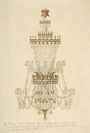 埃德蒙·托马斯·帕里斯（Edmund Thomas Parris）《帕尔购物中心卡尔顿大厦的大型吊灯》