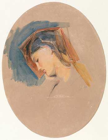 约翰·弗雷德里克·刘易斯的《年轻女人的头像》