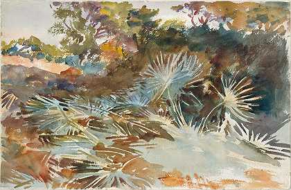 约翰·辛格·萨金特的《棕榈树风景》