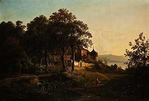 《来自巴伐利亚州伊斯科尔多夫的风景》，约翰·莫尔著